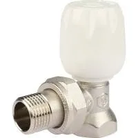 STOUT SVRs Клапан SVRs-1152-000015 ручной терморегулирующий с неподъемным шпинделем, угловой